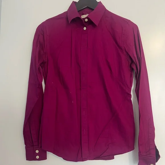 Banana Republic | Tops | Banana Republic Womens Deep Pink Button Down Shirt  | Poshmark